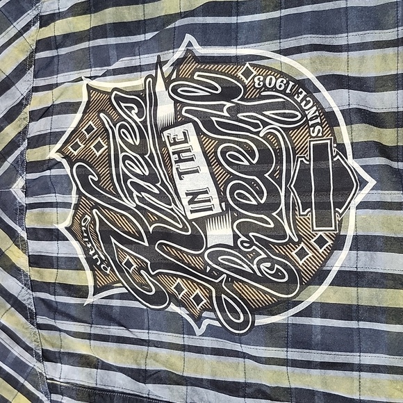 HARLEY DAVIDSON PATCH SNAP-BUTTON KNEES IN THE BREEZE SHORT SLEEVE SHIRT - Picture 2 of 14